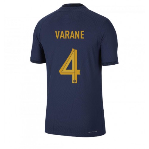 Frankrike Raphael Varane #4 Hjemmedrakt VM 2022 Kortermet